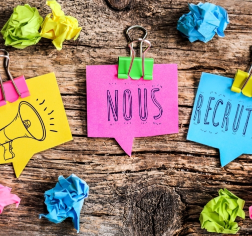 Note Post-it : nous recrutons